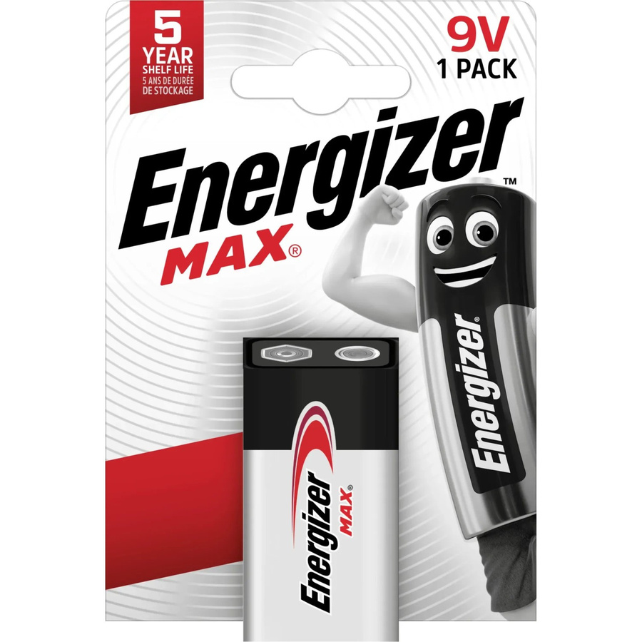 Energizer Alkaline Batterie Max 9V E-Block, 1 Stück - Bild 2