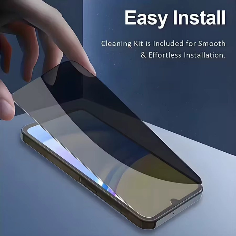 3er-Pack Anti-Spy Displayschutzfolie aus gehärtetem Glas für Samsung Galaxy S25 Ultra, S24, S23, S22, S21 sowie A56, A55, A36, A35, A26, A17, A37, A16, A34, A22 - Bild 4