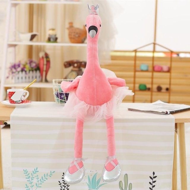 Kidsly Kawaii Schwan Flamingo Plüschtier, rosa, 1-teiliges Set - Bild 1