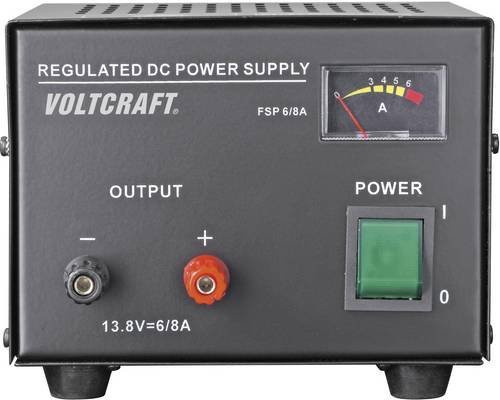 Voltcraft FSP-1136 Labornetzgerät in Schwarz mit 13.8 V/DC 6A 85W und 1 Ausgang - Bild 1