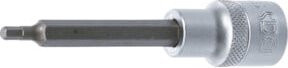 BGS Bit-Einsatz 4259 in Silber, Länge: 100 mm, Antrieb Innenvierkant: 12,5 mm (1/2"), Innensechskant: 4 mm - Bild 1