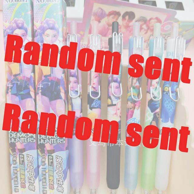 Yiran toy 1 Kawaii Dämonenjäger Gelstifte im 3er-Set, Cartoon Anime Schreibwaren, Mehrfarbig, 0,5 mm Stiftstärke - Bild 1