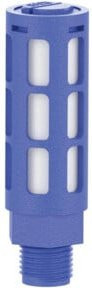 Riegler Kunststoff-Schalldämpfer aus Polyethylen in Blau mit G 1/8 Anschluss - Bild 1