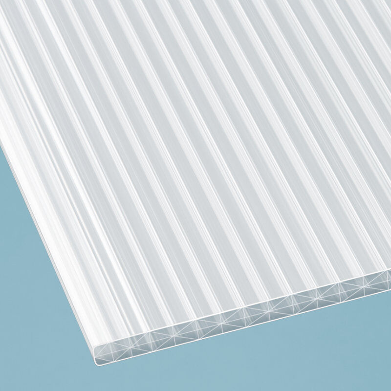 Scobalit Stegplatte Polycarbonat X16 5-fach, 16 mm, Breite: 98 cm, Farbe: Weiß-Transparent - Bild 1