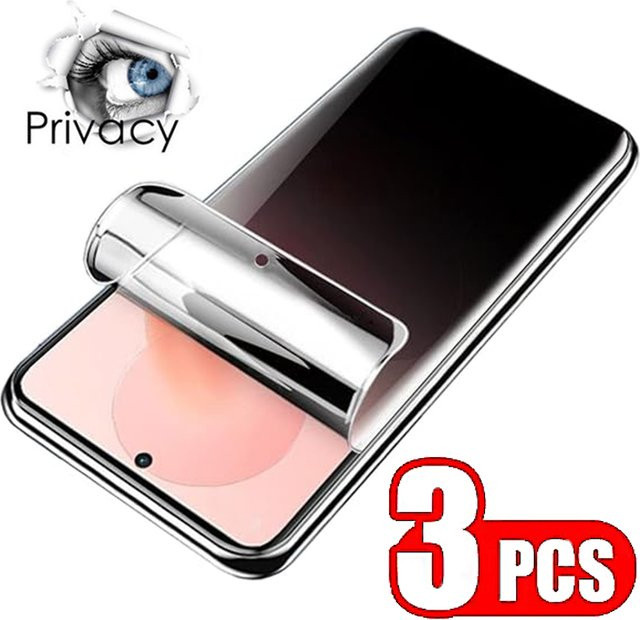 3er-Pack Xiaomi Anti-Spionage Hydrogel-Folie für Redmi Note 15 14 13 Pro Plus 12 11 10 S 9S transparent - Bild 1