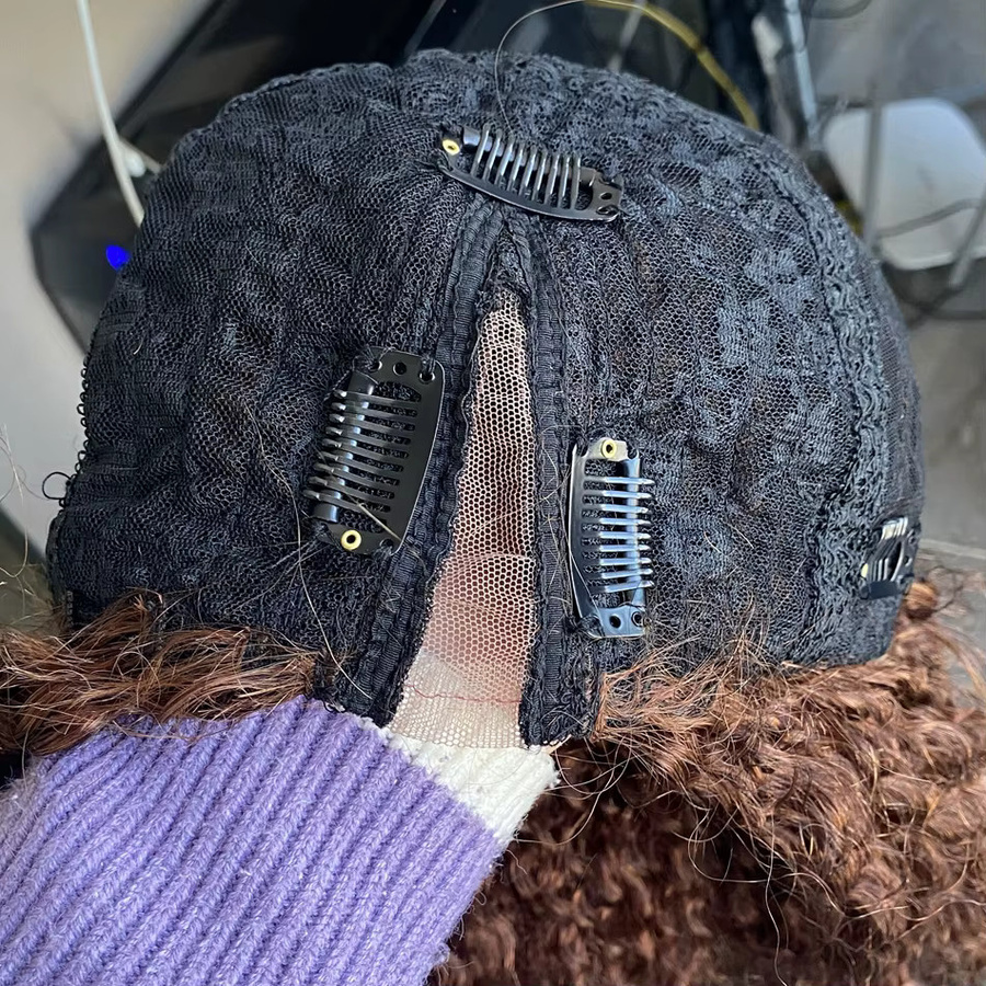 Eversilky Haarverlängerung Perücke aus echtem Haar, Schokoladenbraun, Damen - Bild 3