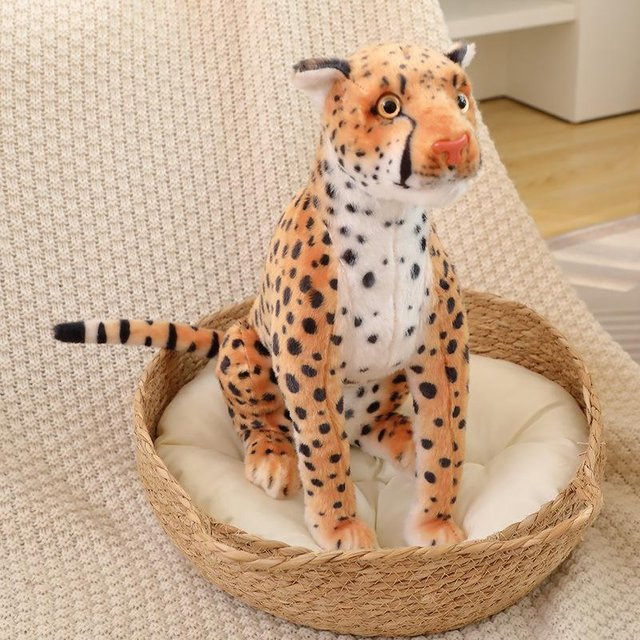 Leopard Plüschtier, Stoffpuppe, 46cm, Braun, Mehrfarbig - Bild 1
