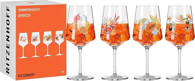 Ritzenhoff Aperitifgläser Sommerrausch 2024 4er Set Multicolor Orange - Bild 1