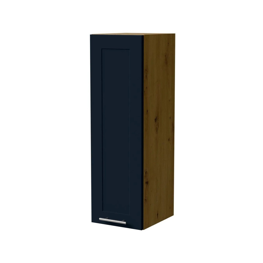 Feldmann-Wohnen Hängeschrank Oslo W4 Küchenschrank Eiche Artisan und Indigo Matt B: 30 cm, T: 32,5 cm, H: 96 cm - Bild 2