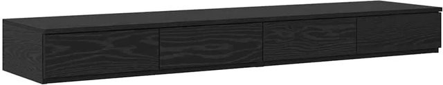 vidaXL Bettschubladen in Schwarz Eichen-Optik, B/T/H: 135 x 36,5 x 16,5 cm - Bild 1
