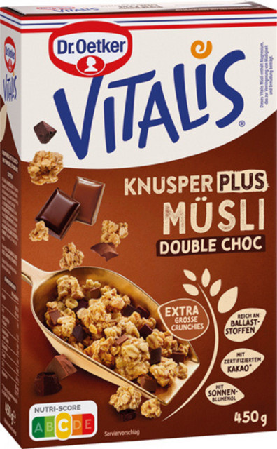 Dr. Oetker Vitalis Knusper Müsli Plus Double Choc 420 g - Bild 1