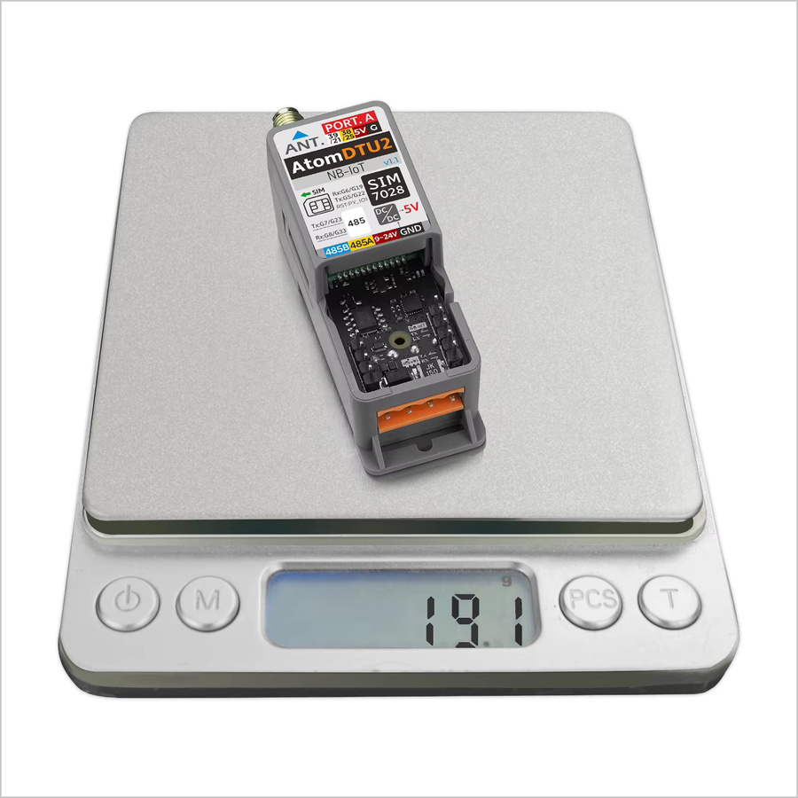 M5Stack ATOMIC DTU NB-IoT2 Globale Version v1.1 SIM7028 Cellular Modul in Grau - Bild 2