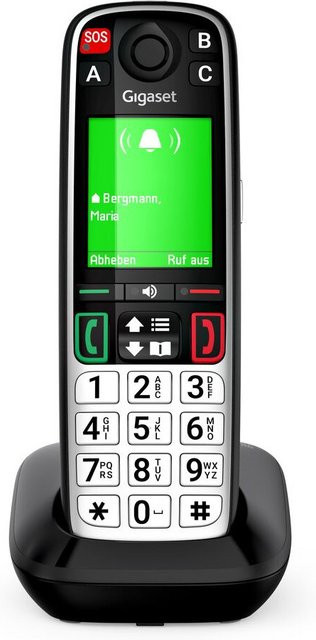 Gigaset Easy 500HX Schnurloses Seniorentelefon in Schwarz mit großen Tasten und Freisprechfunktion - Bild 1