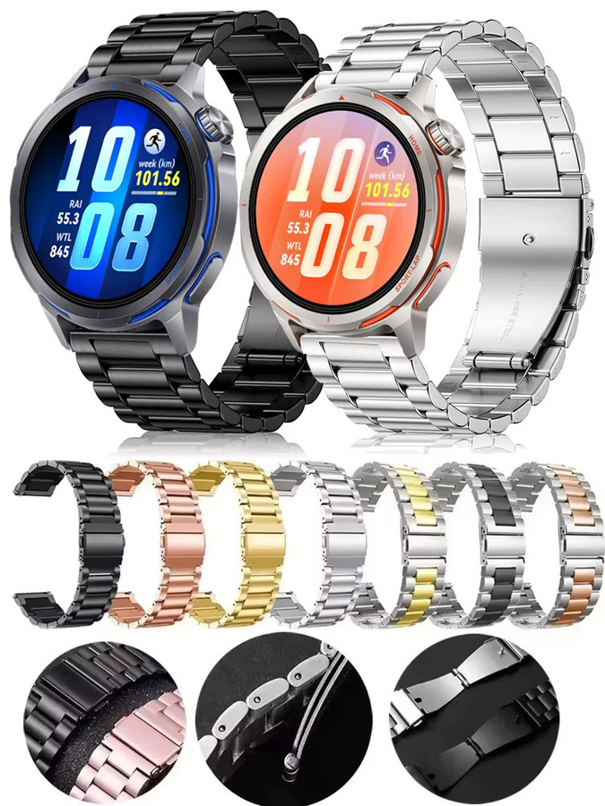 Uhrenarmband Edelstahl, Huawei Watch GT Runner, Unisex - Bild 3