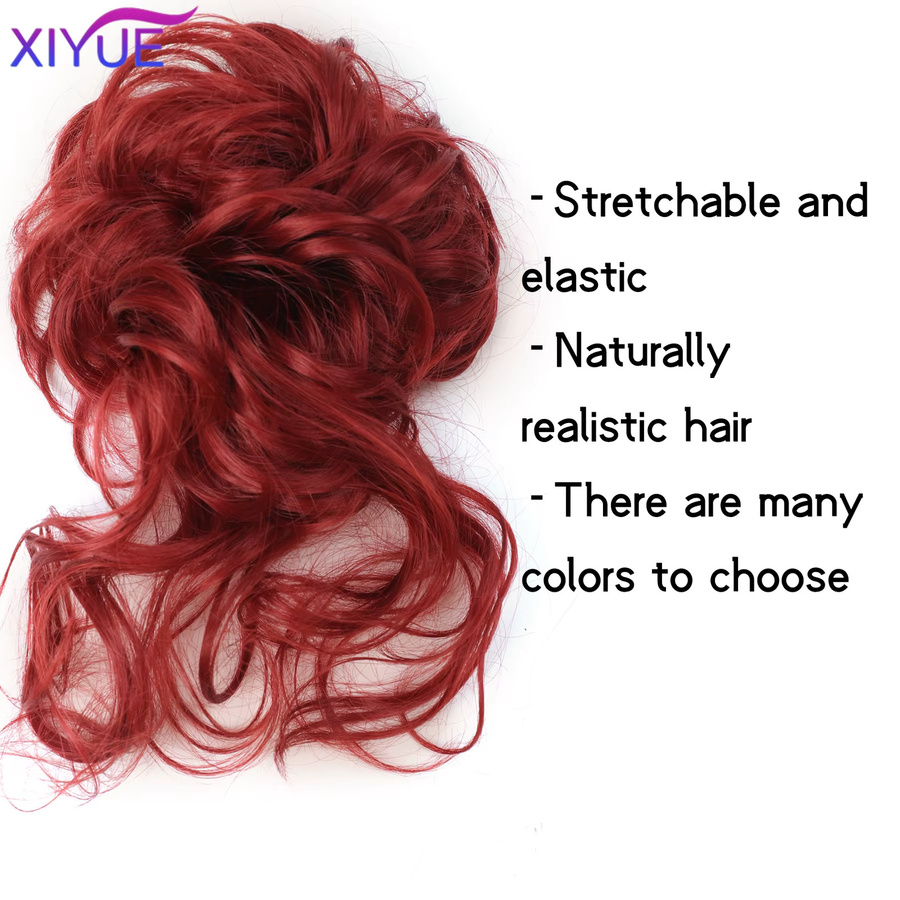 XIYUE Synthetischer Haarknoten, Chignon, Schwarz, Damen - Bild 4