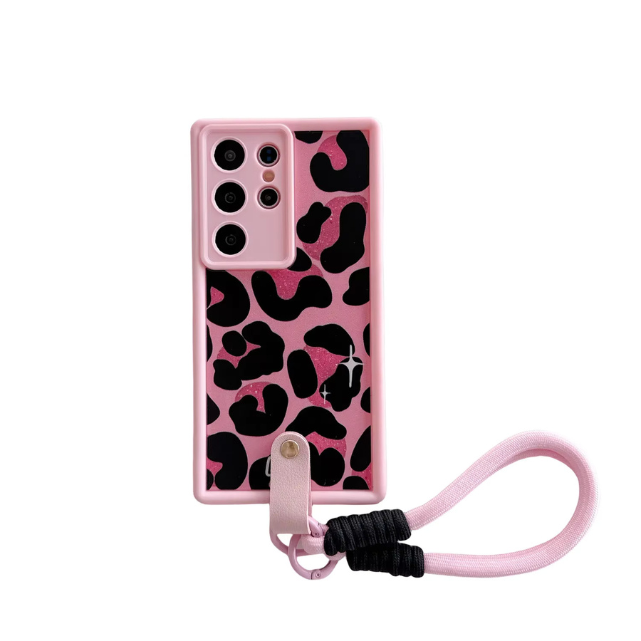 szHAIyu Soft Cover mit Handgelenk-Strap für Samsung Galaxy S25 S24 Ultra S23 S21 FE A56 A55 A54 A53 A36 A35 A34 A26 A25 A24 A16 A15 in Schwarz oder Pink - Bild 5