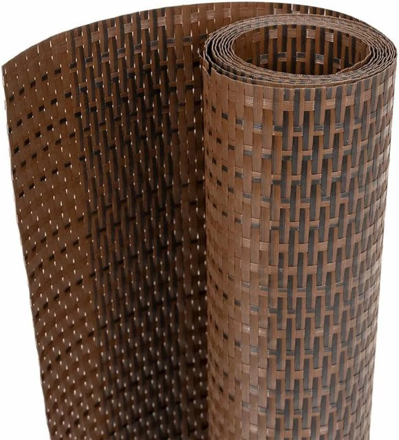 vidaXL Balkon-Sichtschutz aus Poly Rattan in Braun und Schwarz, Breite: 400 cm, Höhe: 80 cm - Bild 1