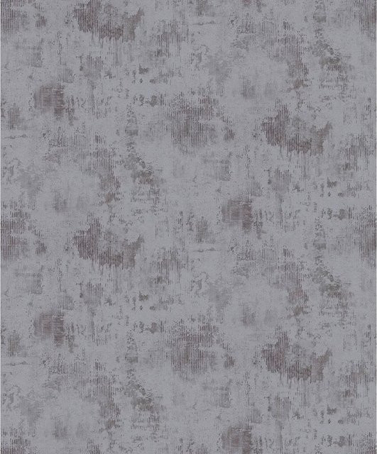 Erismann Vliestapete Beton Imitation in Schwarz und Grau mit abstraktem Industrial-Design, FSC-zertifiziert - Bild 1