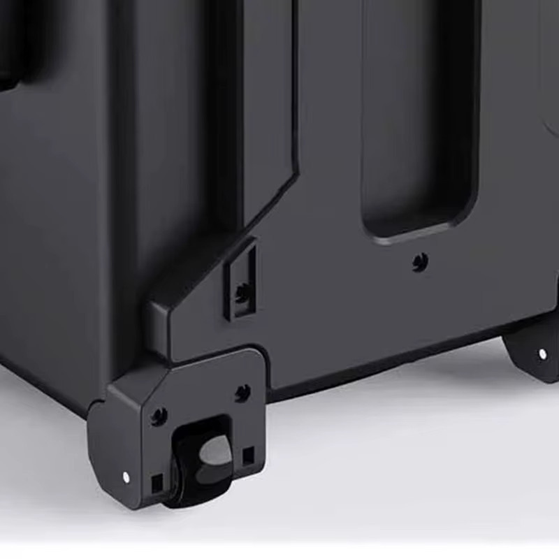 Wasserdichte Werkzeug-Aufbewahrungsbox von OEMG in Schwarz, tragbarer Organizer für Hardware und Instrumentenausrüstung mit Zugstange - Bild 4