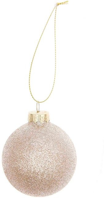Rico Design Glaskugel Baumschmuck Gold, Durchmesser: 6 cm - Bild 1