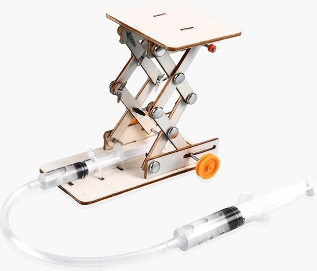 Meade DIY Hydraulische Experiment Lift, Wissenschaftliches Spielzeug, Holz, 1-teiliges Set - Bild 1