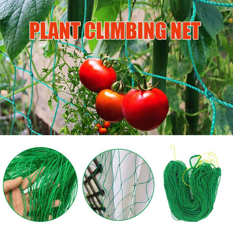 Choubo seven Kletternetz für den Garten aus Nylon als Pflanzengitter für Kletterpflanzen wie Luffa, Morning Glory und Gurkenreben, B: 5 m, H: 1,8 m - Bild 6