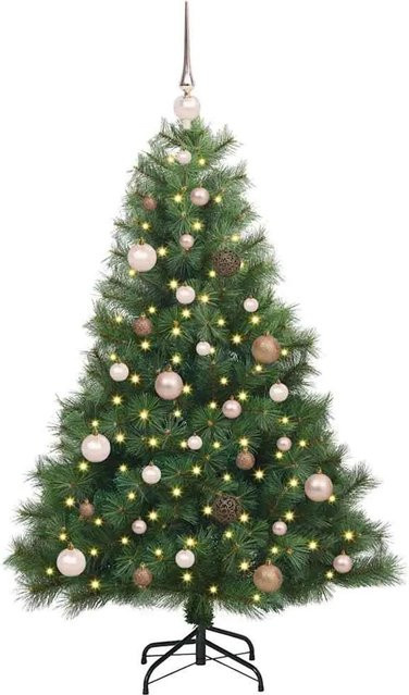 vidaXL Künstlicher Weihnachtsbaum mit 150 LEDs in Grün, Höhe: 150 cm, aus PE und PVC - Bild 1