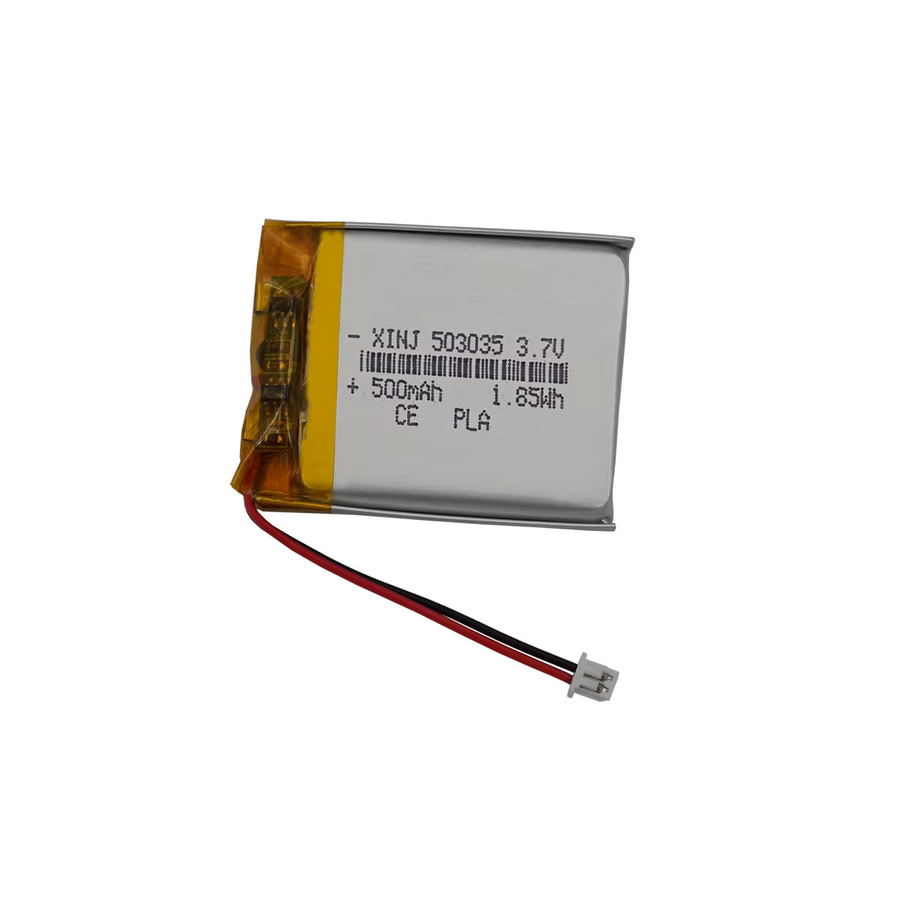 XINJ Lithium-Polymer Akku 3,7V 500mAh mit JST 2-Pin 1,25mm Anschluss in Silber für GPS, Kamera, MP3 und MP4 Player - Bild 2