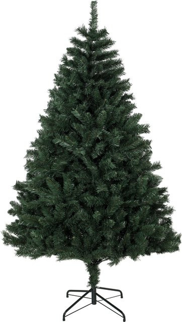 HOMCOM Künstlicher Weihnachtsbaum in Grün mit 820 flammhemmenden Zweigen und klappbarer Stahlbasis, Höhe: 180 cm - Bild 1