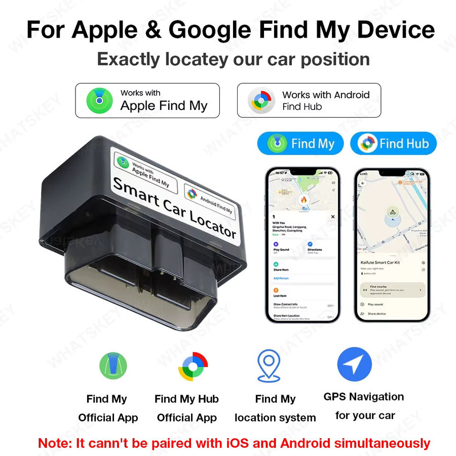 Peocke Mini OBD GPS-Tracker in Schwarz für iOS und Android zur Fahrzeugortung und zum Diebstahlschutz - Bild 2