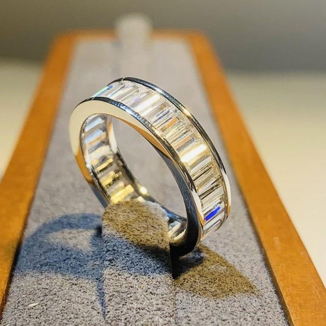Huitan Ring, Rechteckiger Zirkonia, Damen - Bild 1
