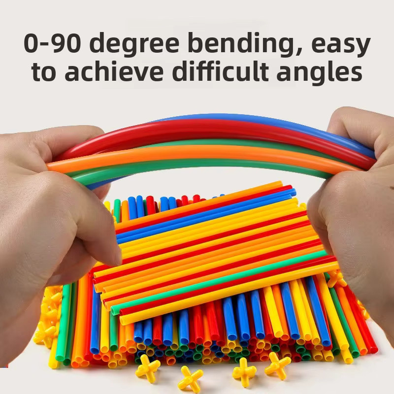 YunDuo BaBy 4D Strohhalm-Konstruktionsspielzeuge, Bunt / Mehrfarbig - Bild 2