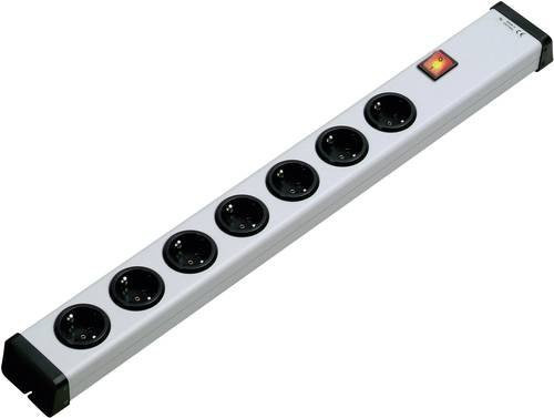 Ehmann 7-fach Steckdosenleiste mit Schalter in Weiß ohne Stecker - Bild 1