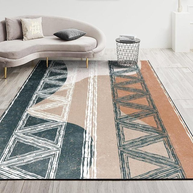 Lodestar Teppich in modernem minimalistischem Stil, rutschfest und verschleißfest, weiche Matte für Wohnzimmer und Schlafzimmer, B/T: 60 x 40 cm - Bild 1
