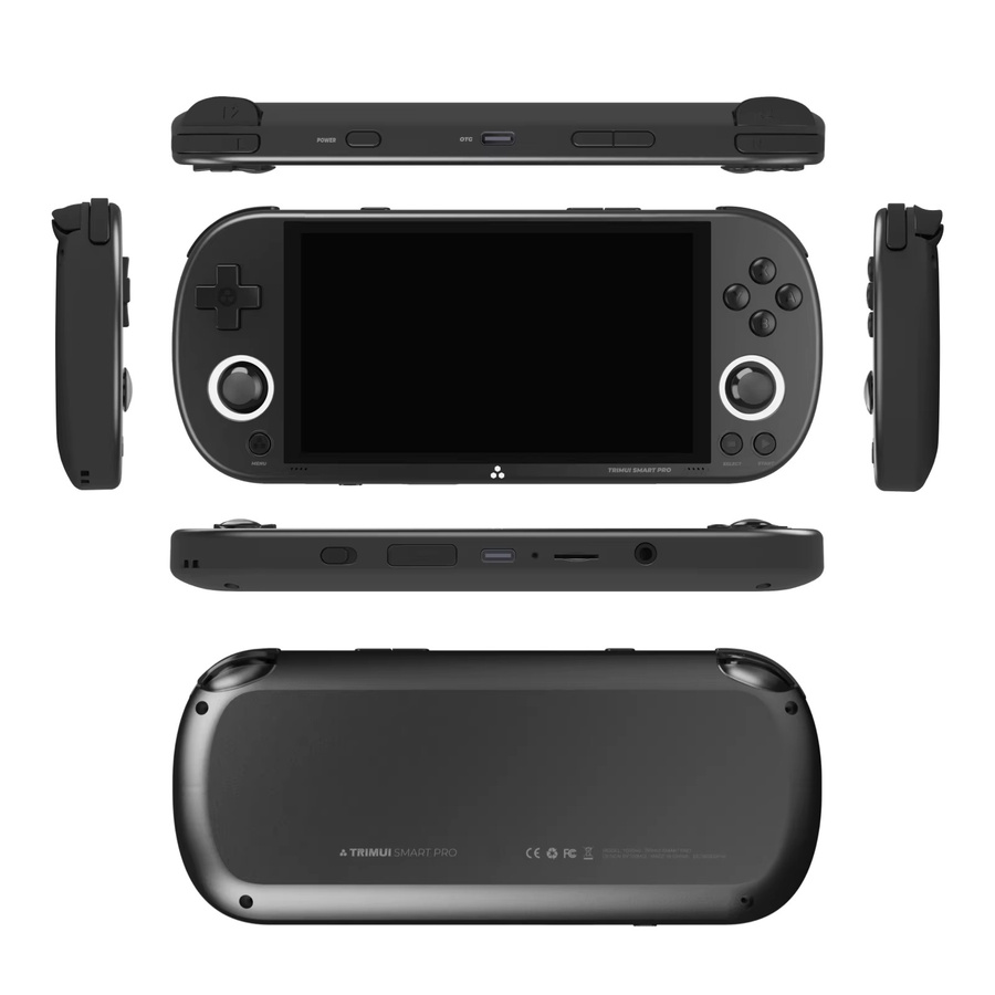 Trimui Smart Pro Handheld Spielkonsole mit 4,96 Zoll IPS Bildschirm, Linux System, Joystick und RGB Beleuchtung in Schwarz - Bild 4