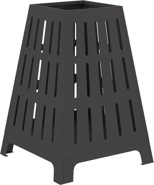 vidaXL Feuerstelle aus Stahl in Schwarz, B/T/H: 50 x 50 x 70 cm - Bild 1