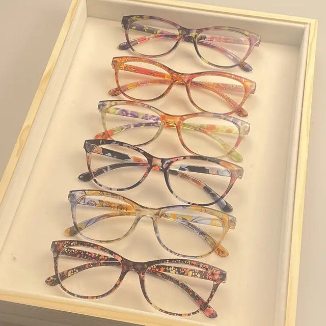 ZXWLYXGX Lesebrille, Vollrand, Oval, TR90, Unisex, Multicolour - Bild 1