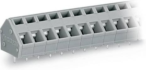 WAGO 236-110 Leiterplattenklemme Grau 80 Stück - Bild 1