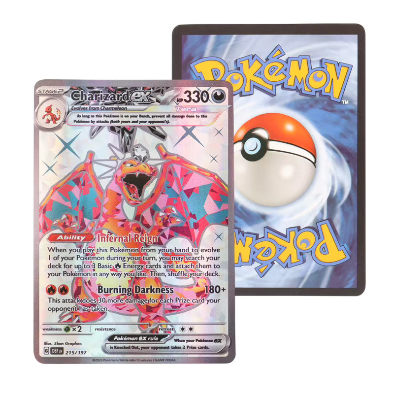 Pokémon Obsidian Flames Charizard, Pokémon-Karten, Englische Version, 60/100 Stück Set - Bild 2
