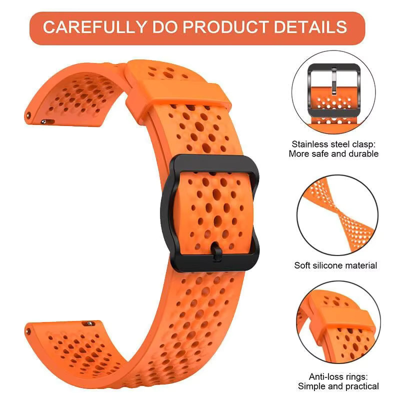 EIGIIS Smartwatch Armband, Silikon, 22 mm, Unisex - Bild 2