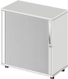 Schäfer Shop Select Querrollladenschrank LOGIN, lichtgrau, B/T/H: 80 x 42 x 78,8 cm - Bild 1
