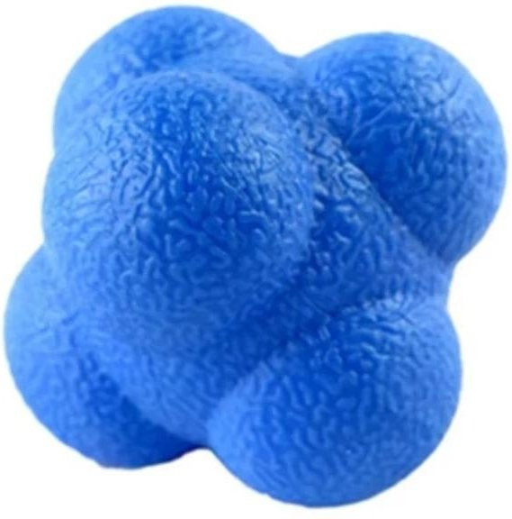Binchi Sechseckige Agilitätstrainingsbälle Reaktionsbälle, Blau, Gummi - Bild 1