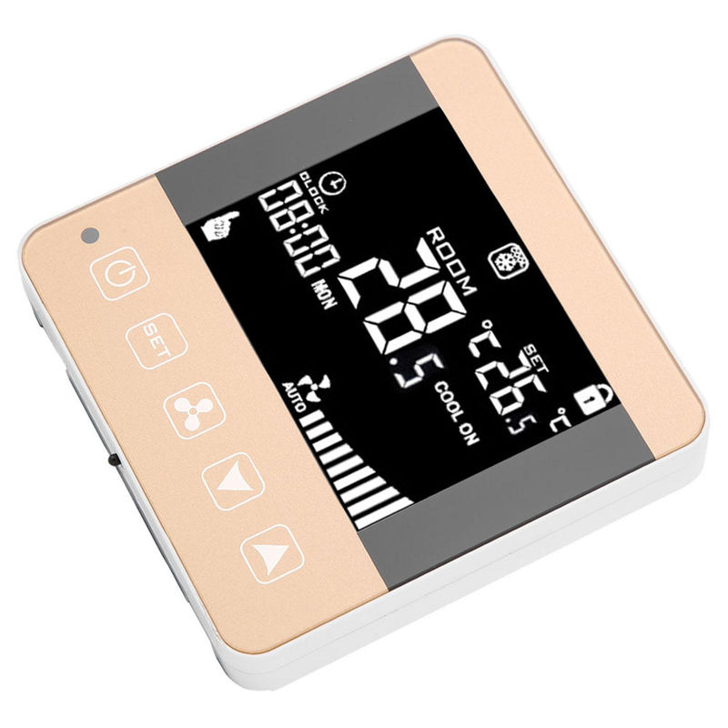 TOMTOP JMS Intelligente LCD Digital Zentrale Klimaanlage Fan Coil Einheit mit Thermostat in Schwarz - Bild 3