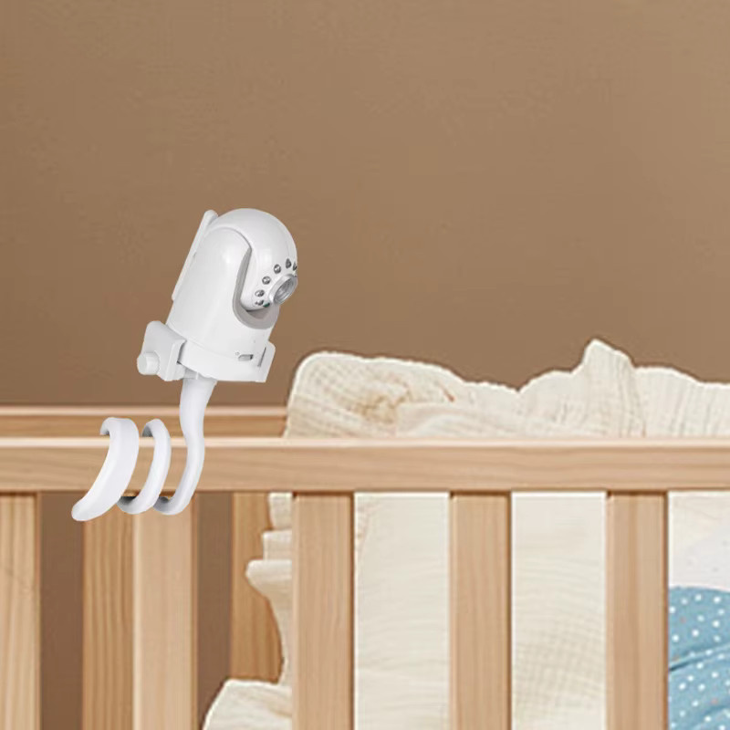 Babyphone-Halterung und Kamera-Regal für Infant Optics DXR-8 & DXR-8 Pro, weiß, ohne Bohren, passend für Kinderbett-Regale oder Möbel - Bild 2