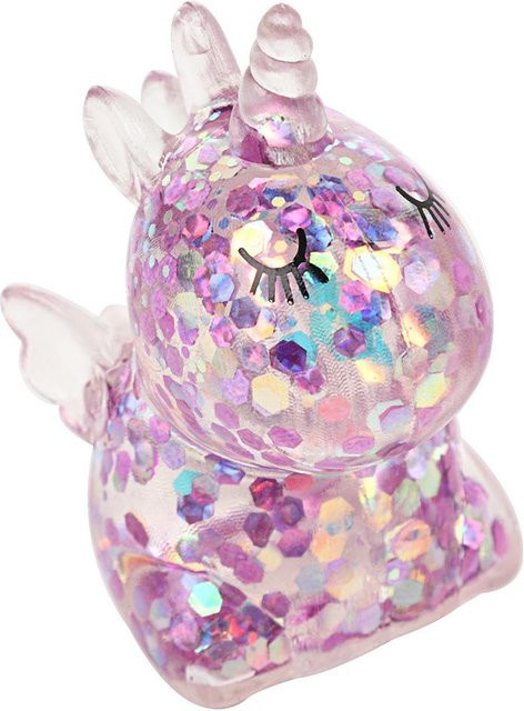 Einhorn Squishy, Weiches Quetschspielzeug, Cartoon Tier mit Goldfolie - Bild 1