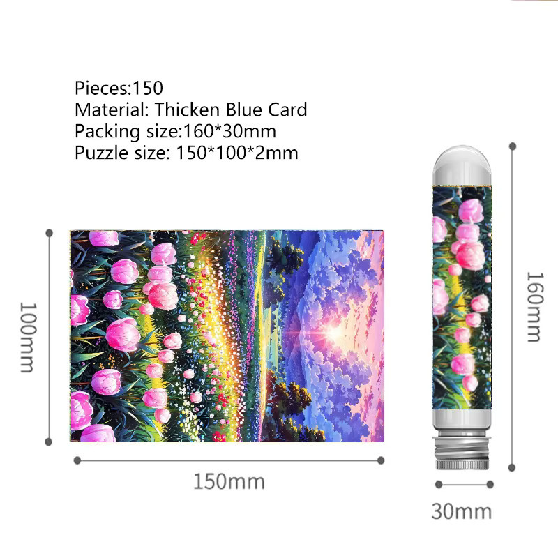 MaxRenard Rosa Tulpen Puzzle, 150 Teile - Bild 3
