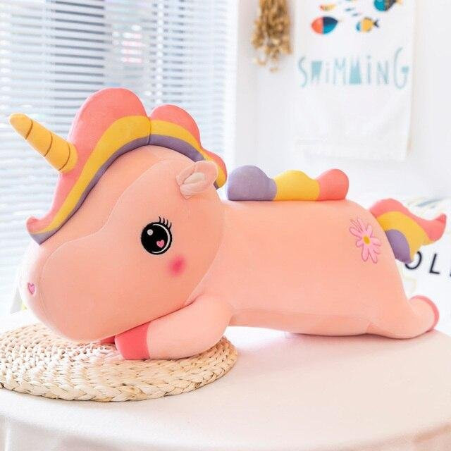 Binchi Keji Travel Regenbogen-Einhorn, Plüschtier, rosa, ab 12 Jahre - Bild 1
