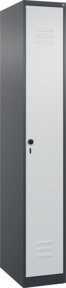 C+P Spind Classic PLUS Spind mit 1 Abteil und mittiger Trennwand in Anthrazitgrau und Lichtgrau, H x B x T: 185 x 30 x 50 cm - Bild 1