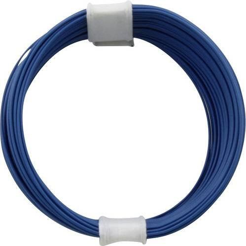 Donau Elektronik Litze 110-2 Einadrig 0,04 mm² Blau 10 m - Bild 1
