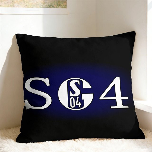 JMG Clothing S-Schalke 04 Team Kissenbezug in Blau und Multicolour, B/T/H: 45 x 45 x 0 cm - Bild 1